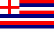 Striped Ensign Red/Blue/White Flags